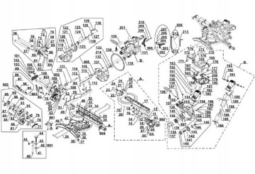 Коробка передач EINHELL TC-SM 2534 BT-SM 2534 TH-SM 2534 двойной