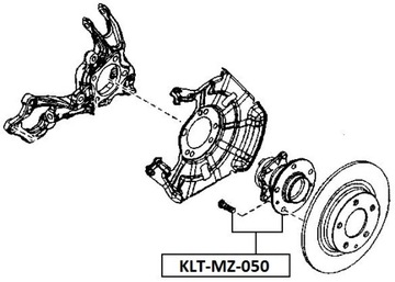 фото thumb №15, Ступица колёса зад mazda cx-7 2wd 06-,/oe gs1d2615x