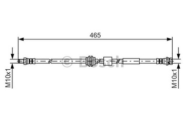 фото thumb №8, Шланг гальмівний гнучкий bosch 1987481451