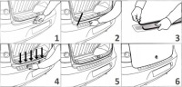 фото thumb №10, Молдинг хром накладка задний бампер защитная nissan qashqai j10 2007-14