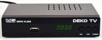 Tuner Dekoder DVBT2 DekoTV PRO2 2USB Dekoder Telewizji Naziemnej DVB-T2