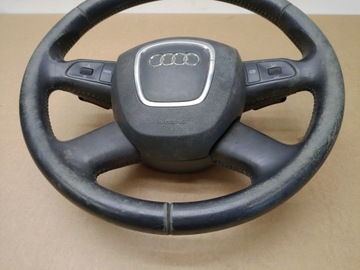 фото thumb №5, Кермо + подушка безпеки мультифункція пелюстки шкіра audi a6 c6 роки 2004-2008