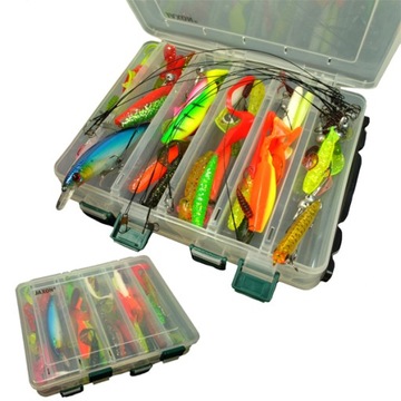 НАБОР JAXON LURE SET, BOX 73 элемента Воблер Ripper твистер В ПОДАРОК