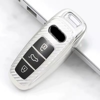 фото thumb №7, Чохол na ключ case audi a4 b9 a6 a7 a8 e-tron q5 q8 c8 sq8 карбон хром