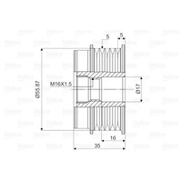 фото thumb №4, Колесо пасове генератора val588051