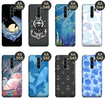 ETUI DO XIAOMI REDMI NOTE 8 PRO WZORY MORZE FALE WODA AQUA OBUDOWA CASE
