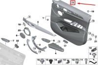 фото thumb №8, Bmw x2 f39 молдинг дверна молдинг стяжна кронштейн 5141 новий оригінальний 82