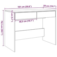 фото thumb №11, Biurko dąb artisan 101x50x76,5cm