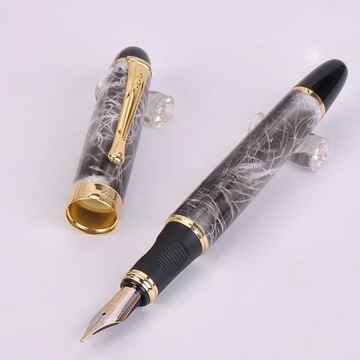 Jinhao X450 Luxury Dazzle Blue Fountain Pen Высококачественные металлические чернильные ручки