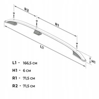 фото thumb №8, Рейлінги дахові do ford grand transit connect iii 2024- short | короткий