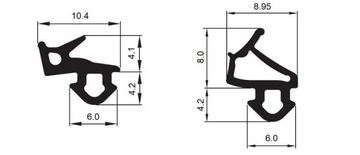 Уплотнитель для окон Оконные уплотнители VEKA COMPLET s-1127 s1126