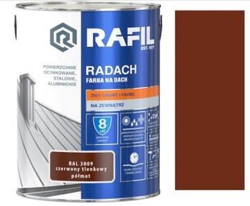 РАФИЛЬ РАДАХ КРАСКА ДЛЯ КРЫШИ КРАСНАЯ ОКСИДНАЯ RAL 3009 5Л