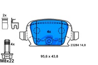 фото thumb №12, Тормозные колодки ham. opel t. corsa/tigra 1,3-1,7 tdi 00-10 13.0460-2858.2