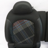 Mini paceman r61 сидіння sport комплект шкіра матеріал чорний hot cross в Україні, фото thumb