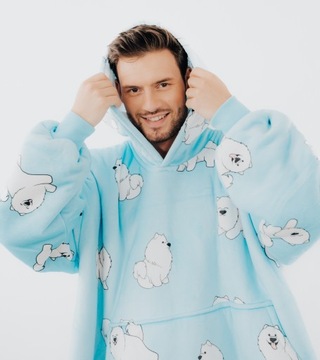 СВИТШОТ-ОДЕЯЛО Samoyed Comfy Moment Oversize 2в1 Польша