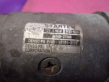 фото thumb №8, Hyundai trajet 2.0 crdi стартер 3610027000 031013170 9 зубів