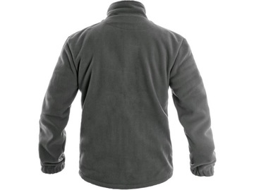 GRUBY SZARY POLAR ROZPINANY OTAWA 450g/m2 r. L