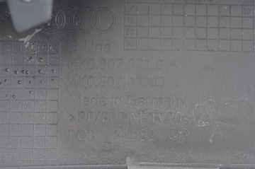 фото thumb №9, Диффузор накладка бампер зад задний задний audi a6 c8 s-line sedan 2018-2022