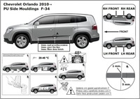 фото thumb №3, Накладки боковой chevrolet orlando, 2010-2018