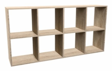 СОВРЕМЕННАЯ ПОЛКА С ОТДЕЛЕНИЕМ MALAX 2X4, ДУБ СОНОМА
