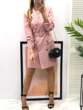 SUKIENKA ŻAKIETOWA SOHO PREMIUM __ pudrowy róż ___ 46