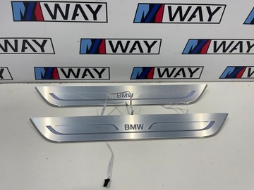 фото thumb №5, Bmw g11 планки накладки пороговые подсвечиваемый комплект европа