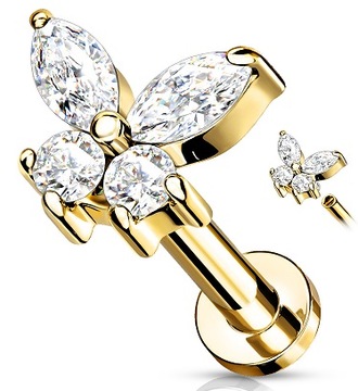 LABRET DO TRAGUSA UCHA HELIX 316L STAL 1,2/6 mm