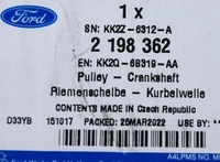 фото thumb №9, Колесо ременное вала коленчатого ford transit custom 2.0 ecoblue 19-