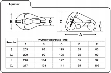 Pokrowiec na motocykl Oxford Aquatex CV204 r L