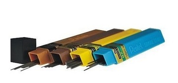 ГРАФИТОВЫЕ НАКЛАДКИ ДЛЯ КАРАНДАША PENTEL 0,7мм H 12 шт.