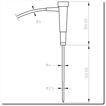 Sonda temperaturowa miernik ST02 PT1000 DT34
