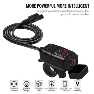USB-зарядное устройство для мотоцикла Зарядное устройство Type-C Super