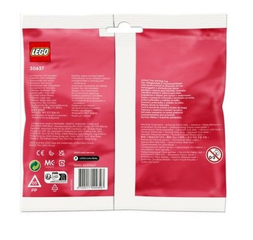 LEGO 30637 DOTS - TACKA I ZAWIESZKA NA TORBĘ W KSZTAŁCIE ZWIERZAKA POLYBAG