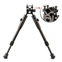 Двуногая подставка BIPOD с креплением RIS 22 мм (Weaver) для пневматического оружия + насадка на ствол BB4
