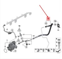 Bmw 3 e90 fuel шланг 13537594825 7594825 oem Цена, фото thumb