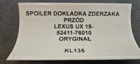 фото thumb №11, Спойлер накладка бампера перед lexus ux 18- оригінал 52411-76010