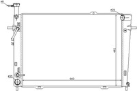 фото thumb №13, Радіатор двигуна hyundai tucson 04- 2.0 i 16v