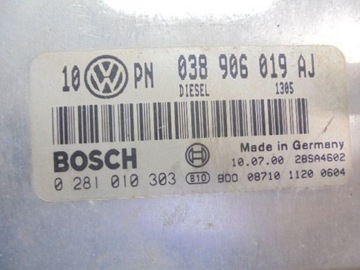 фото thumb №5, Passat b5 компьютер 038906019aj 1,9tdi 0281010303
