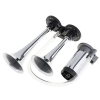 фото thumb №8, Клаксон автомобильный сигнал сигнал хром jak tir двойной 2 сигнальные трубы