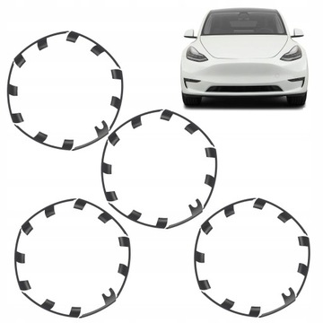 24X ЗАЩИТА КОЛЕСНОГО ОБОДА НАШИВКА КОЛЕСНОГО КОЛПАКА ДЛЯ МОДЕЛИ TESLA Y PERFORMAN