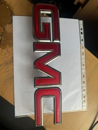 фото thumb №1, Gmc logo емблема оригінал 33.5 x 7.5 cm