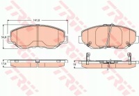 фото thumb №2, Тормозные колодки ham. honda cr-v ii 2.0 2.2ctdi /trw/