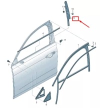 фото thumb №1, Audi a6 4a c8 left середня стійка trim 4k0837901