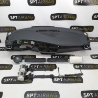 фото thumb №1, Giulia панель приладів консоль зелений нитка подушки безпеки ремені подушка безпеки