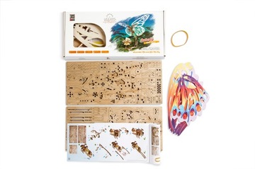 БАБОЧКА - 3D пазл UGears механическая модель