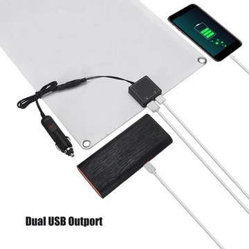 Солнечная панель 50 Вт, двойной USB, гибкая