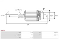 фото thumb №11, As-pl sa6011 якір, стартер