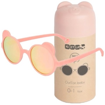 Ki ET LA Детские солнцезащитные очки KiETLA OURSON Персиковые 0-1