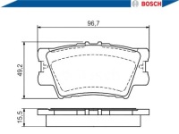 фото thumb №2, Bosch 986 494 154 набор тормозных колодок тормозных, тормоза дисковые
