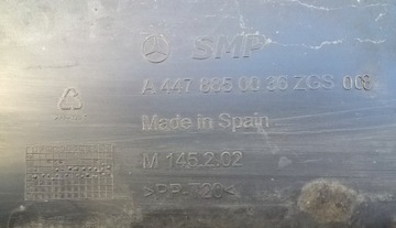 фото thumb №10, Mercedes vito v-klasa eqv w447 14-18 плита захист нижня бампера перед оригінальний номер